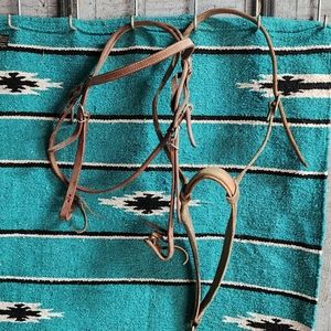 Western Headstall tie down and curb chain